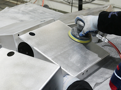 Sheet metal grinding machine Ra 0.8