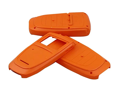 Powder coated plasticcomponent
