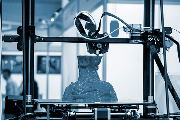 3D printing plastic part prototype