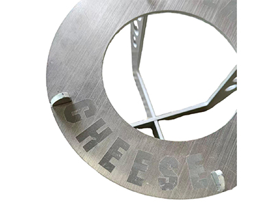 Laser marking on sheet metal