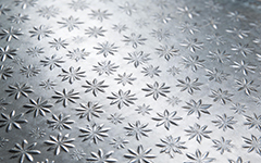 Galvanized steel sheet sample